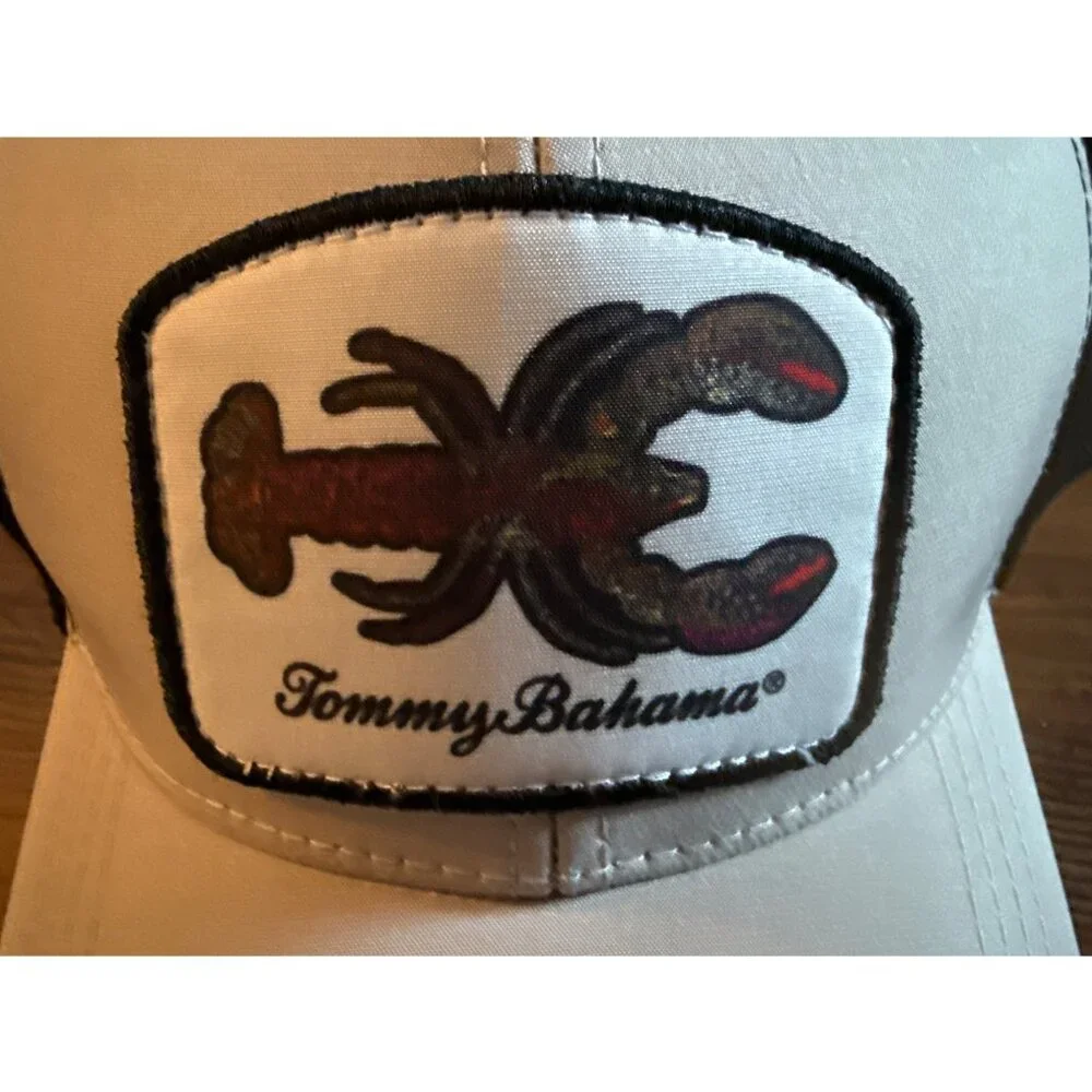 Tommy Bahama Adjustable Trucker Hats W/ Lobster Patch & Logo Lot 2 New with Tag - Picture 7 of 10